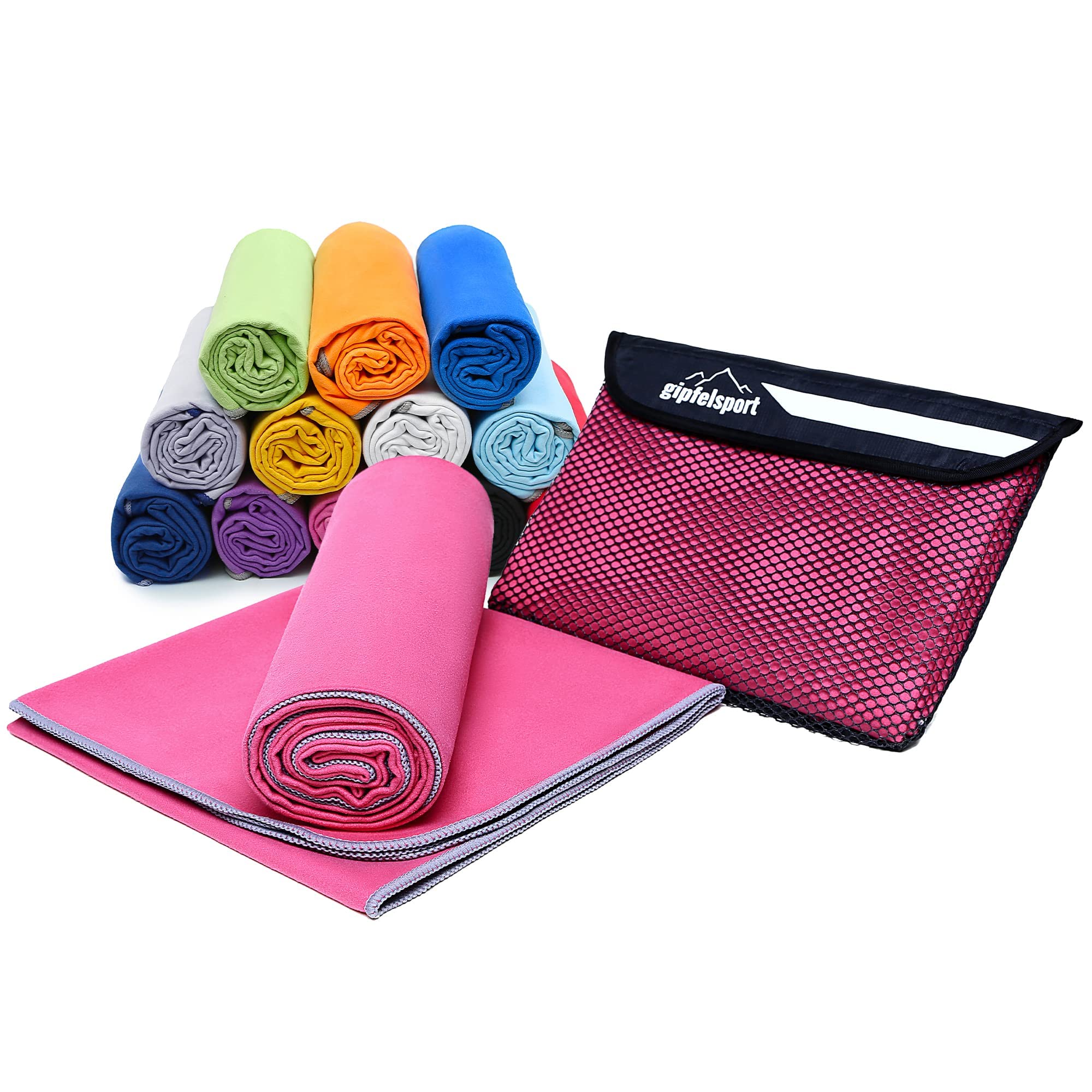 gipfelsport Microfibre Towel 1x XXL(200x90cm) Fuchsia