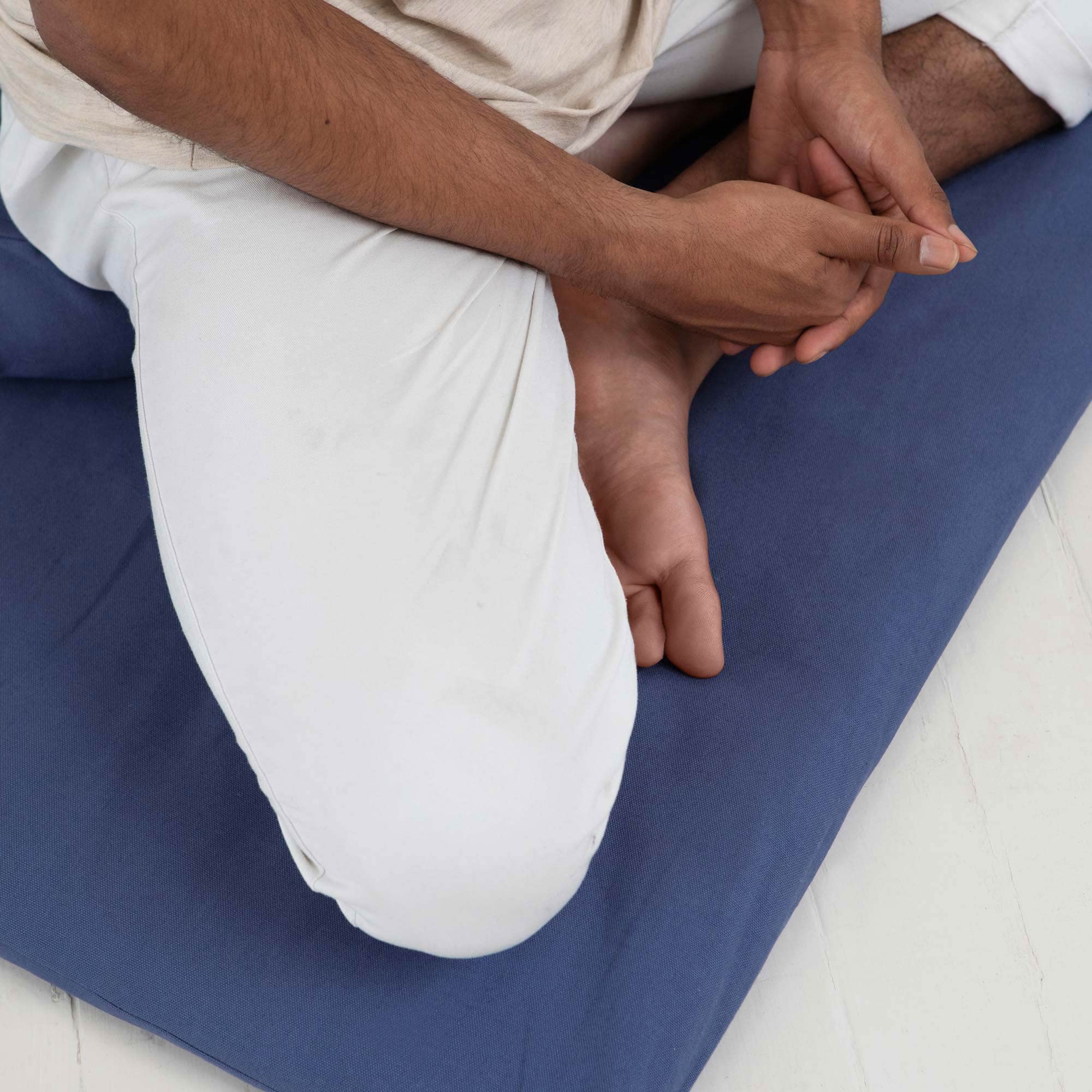 basaho Zabuton Meditation Mat | Organic Cotton | Recycled Fibre Filling (Natural)
