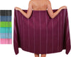 Betz XXL bath towel - large beach towel - sauna towel made of 100% cotton - beach towel - 90x180 cm ? LINES colour purple