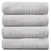 GC GAVENO CAVAILIA Luxury Pack Of 4 Bath Sheets, 100% Egyptian Cotton Towels, 450 GSM Quick Dry Towel, White, 80X140