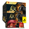 L?OR BARISTA Double Splendente XXL Aluminium Coffee Capsules (5 X 10 Pods) Intensity 7