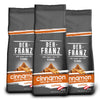 Der-Franz Coffee, flavoured with Cinnamon, Arabica and Robusta coffee beans, 3 x 500 g