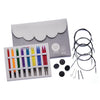 KnitPro Interchangeable Circular Knitting Needle Tips Deluxe Set, Trendz, 3.50-8.00mm, Grey, 26-50620