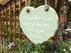 Wooden Heart - A Garden Is A Thing OF Beauty - Gift