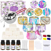 KEARLGMBH Candle Making Kit for Adults Beginners - Candle Making Supplies Include 360g Wax, 6 Dyes, 4 Scents, 25 Wicks, 6 Tins, 40 Wicks Sticks,