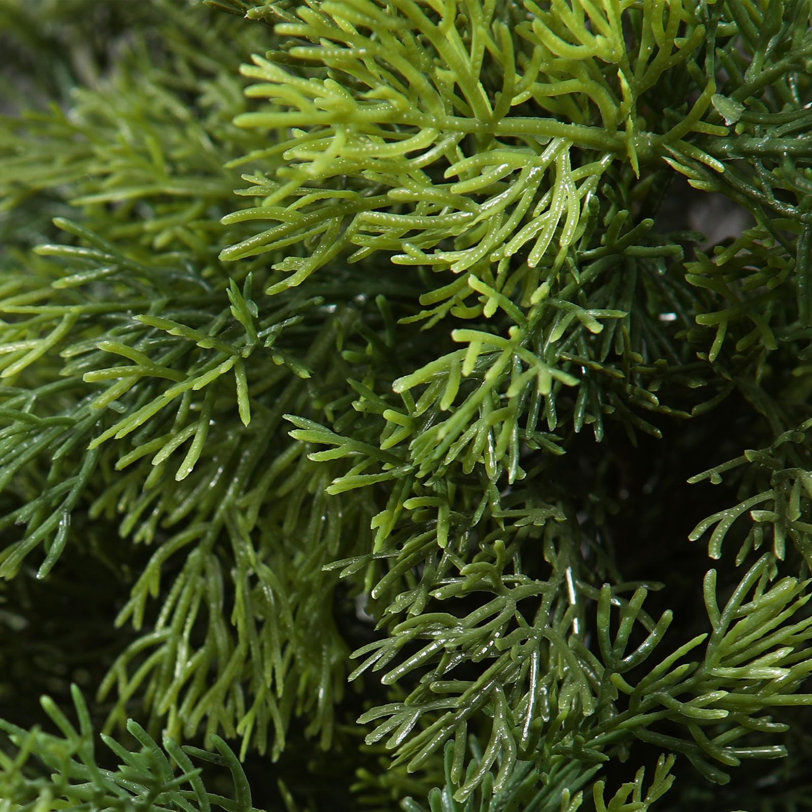 CROSOFMI Artificial Plants Outdoor 95 cm Fake Cedar Tree Large Faux Plants With Plastics Pots for Garden Front Porch Decoration (2 Pack)