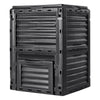 VEVOR Garden Compost Bin 80 Gal, BPA Free Composter, Large Capacity Outdoor Composting Bin with Top Lid and Bottom Door, Easy Assembling, Lightweight,