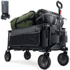 TIMBER RIDGE Festival Trolley on Wheels with Adjustable Handle, 135L Collapsible Wagon Cart for Camping Outdoor Picnic Beach Garden, Heavy Duty