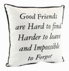 Good Friends Are Hard To Find Quote Shabby Cushion Chic Home Decoration Gift