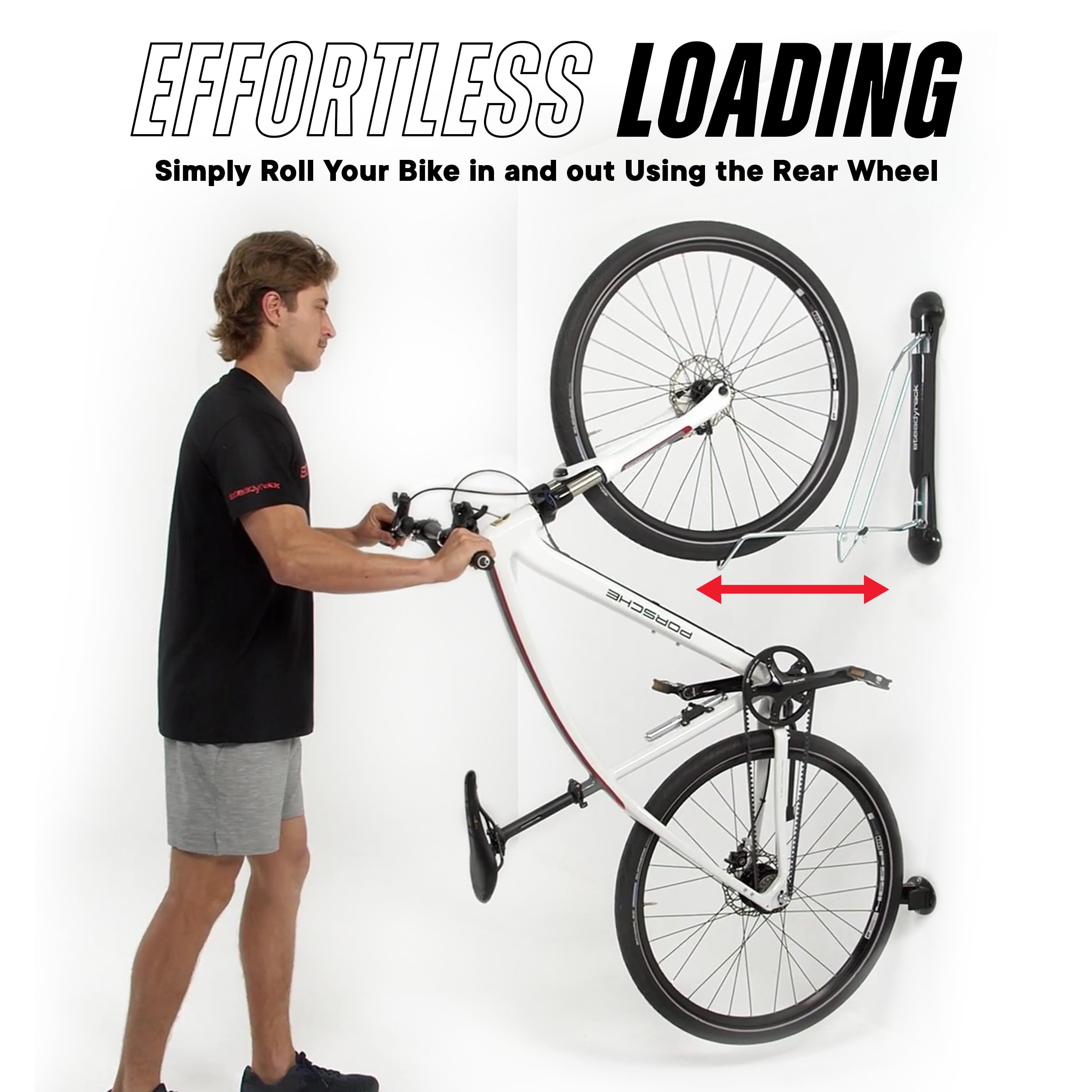Steadyrack Bike Racks - Classic Rack - Wall Mounted Bike Rack Storage Solution for Your Home, Garage, or Bike Park