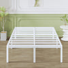 Lutown-Teen 46 cm High European King Size Bed Frame 160x200 with Rounded Corners, Heavy Duty Metal Frame King Size Bed 160 x 200 with Steel Slats,