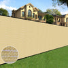 Sunnyglade 4 feet x 50 feet Privacy Screen Fence Heavy Duty Fencing Mesh Shade Net Cover for Wall Garden Yard Backyard (4 ft X 50 ft, Sand)