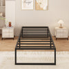 Yicensen Single Bed Frame 90x200 cm Metal Platform Bed Single with Steel Slat Support, Easy Assembly, Noise Free, No Box Spring Needed, 41cm High,