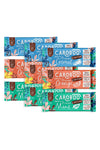 Caroboo Mixed Pack Carob Bars ? 9x Vegan Chocolate Bars Selection Pack, Made with Carob, Dairy Free, Gluten Free, Vegan Choc, Assortment of Orange,