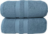 manucci EXTRA LARGE JUMBO BATH SHEETS 90 X 150CM 500GSM 100% EGYPTIAN COTTON TOWEL (siver, 2)