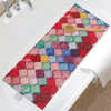 Shower Mat Non Slip Anti Mould - 40x100cm Loofah Shower Mats for Inside Shower, Soft Textured Bath Mat Non Slip Anti Mould for Bathroom & Wet Areas