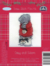 DMC Me to You Christmas Tatty Teddy Cross Stitch Mini Kit - Cosy and Warm
