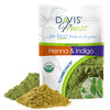 Davis Finest - Henna & Indigo Powder - 200g Combo Pack (100g Each) - 100% Organic Hair & Beard Dye - Natural Colouring for Men & Women - Softening,
