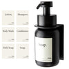 Designfactory Hamburg Glass Soap Dispenser | Wall mounted Soap Dispenser for Kitchen and Bathroom | Shampoo and Conditioner Dispenser | Modern Design