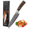 Wakoli EDIB Santoku Knife ? Professional Damascus Kitchen Chef?s Knife Made from 67 Layers of Genuine Damascus Steel with VG-10 Core and Ergonomic