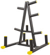 BalanceFrom 2-Inch or 1-Inch Weight Plate Rack with Barbell Holders, 600-Pound Capacity (for 2-Inch Gear), Black