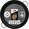 Alises - Enamelled Carbon Steel Pan (Naturally Non-Stick) Paella Pan 50 cm - Paella Pan Regular 50 cm