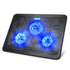 TECKNET Cooling Pad 12"-17" Laptop Cooler with 3 Ultra Quiet Fans at 1200RPM, Ergonomic Comfort Notebook Cooling Pad with 2 USB Ports, Light-weight