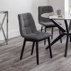 Julian Bowen Set of 4 Hayden Panelled Dining Chairs, Grey