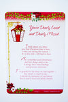 You're Dearly Loved and Dearly Missed Grave Card Decoration Memorial Remembrance