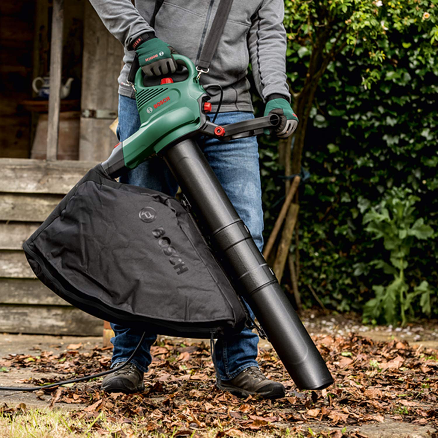 Bosch Electric Leaf Blower and Vacuum Universal Garden Tidy 2300