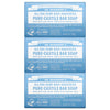 Dr. Bronner's Pure-Castile Bar Soap - Baby Unscented, 5oz. Bars (Pack of 3)