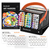Shuttle Art 61 Colours Alcohol Markers, Dual Tip Art Markers and Blender Art Pens for Drawing, Sketching Highlighting, Marker Pens with Carrying Case
