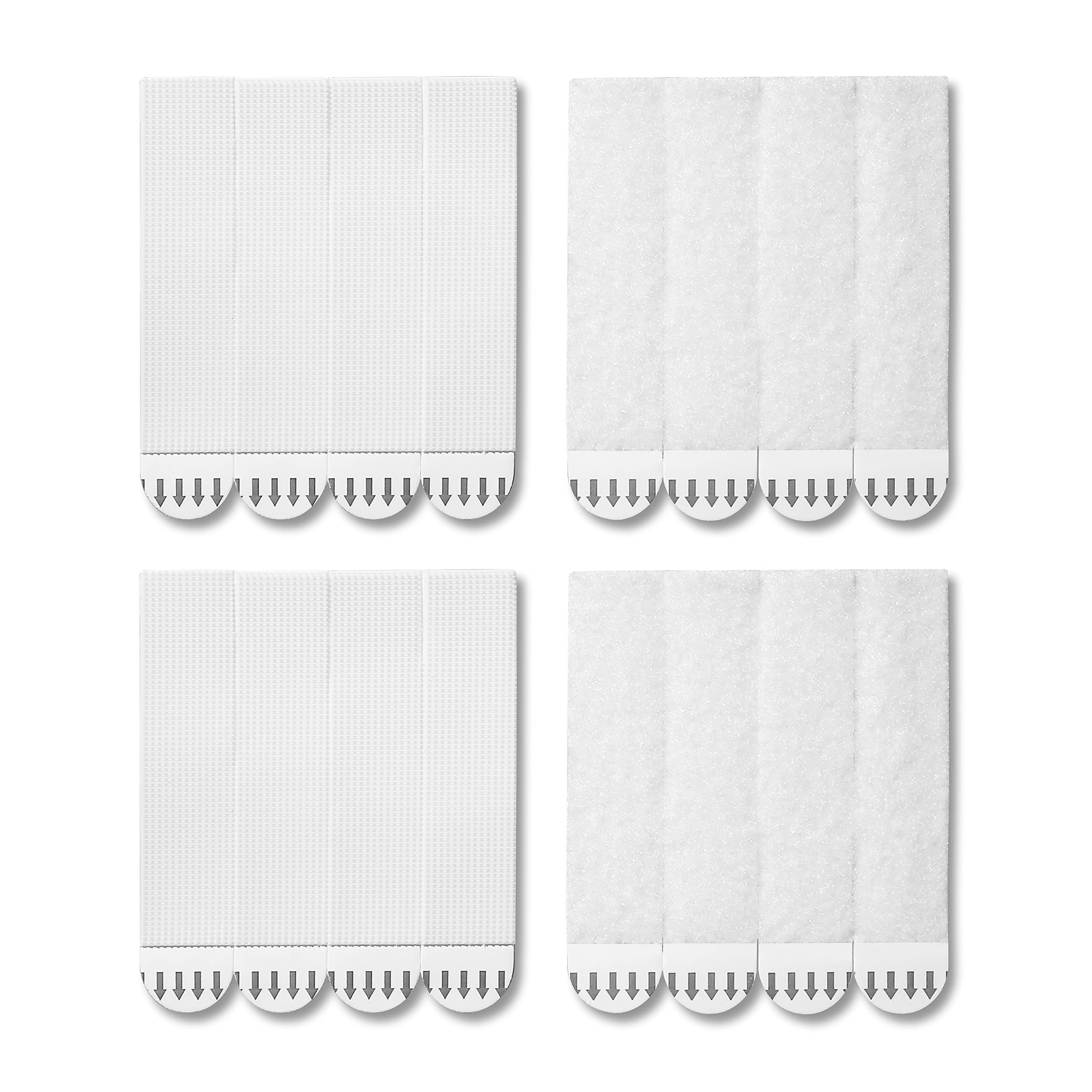 JELLYSUB 28-Pairs(56 Strips) Large Picture Hanging Strips Heavy Duty, Hook and Loop Tape Damage Free, Water-Resistant Adhesive Strip for Frame Hanging