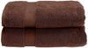 Superior Collection 100% Zero Twist Cotton Super Soft and Absorbent Bath Towel Set, Espresso (Set of 2)