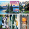 DOTZSO 6PCS Landscape 5D Diamond Painting Kits for Adults, Diamond Art Kits Crafts, Diamond Painting Crystal Art Hobbies for Adults Women Gem Art Home