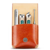 MR.GREEN Portable Manicure Sets Pedicure kits Stainless Steel Nail Clippers Tool Travel Grooming Case Nail Scissors Gift Box (4Pcs Set Model 1)