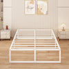 Yicensen Doubl Bed Frame 160x200 cm Metal Platform Bed Doubl with Steel Slat Support, Easy Assembly, Noise Free, No Box Spring Needed, 41cm High,