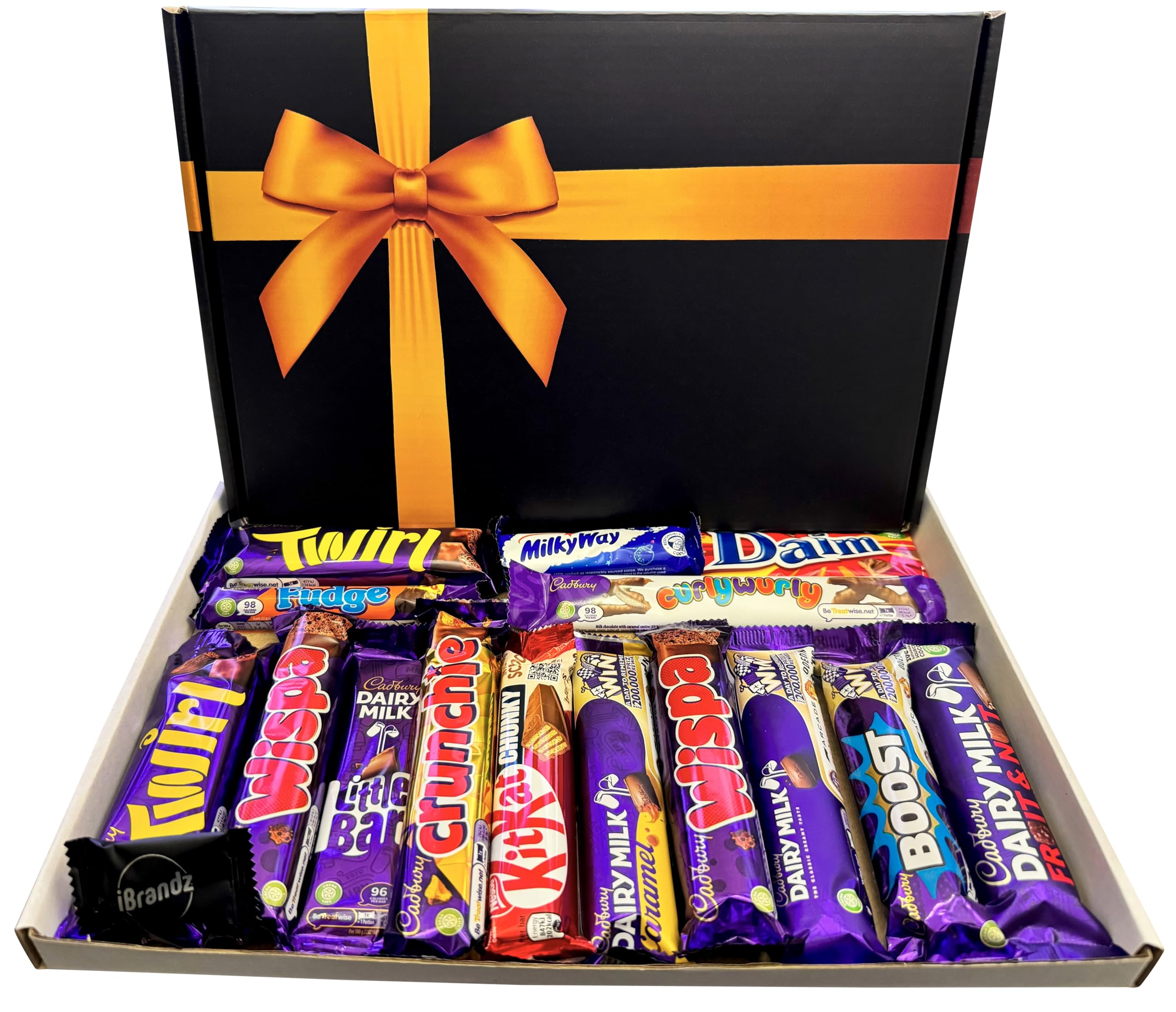 Chocolate Gift Box Chocolate Hamper Box Selection Of 15 Full Size Chocolate Bars Including Dairy Milk wispa in this Chocolate Gift Set