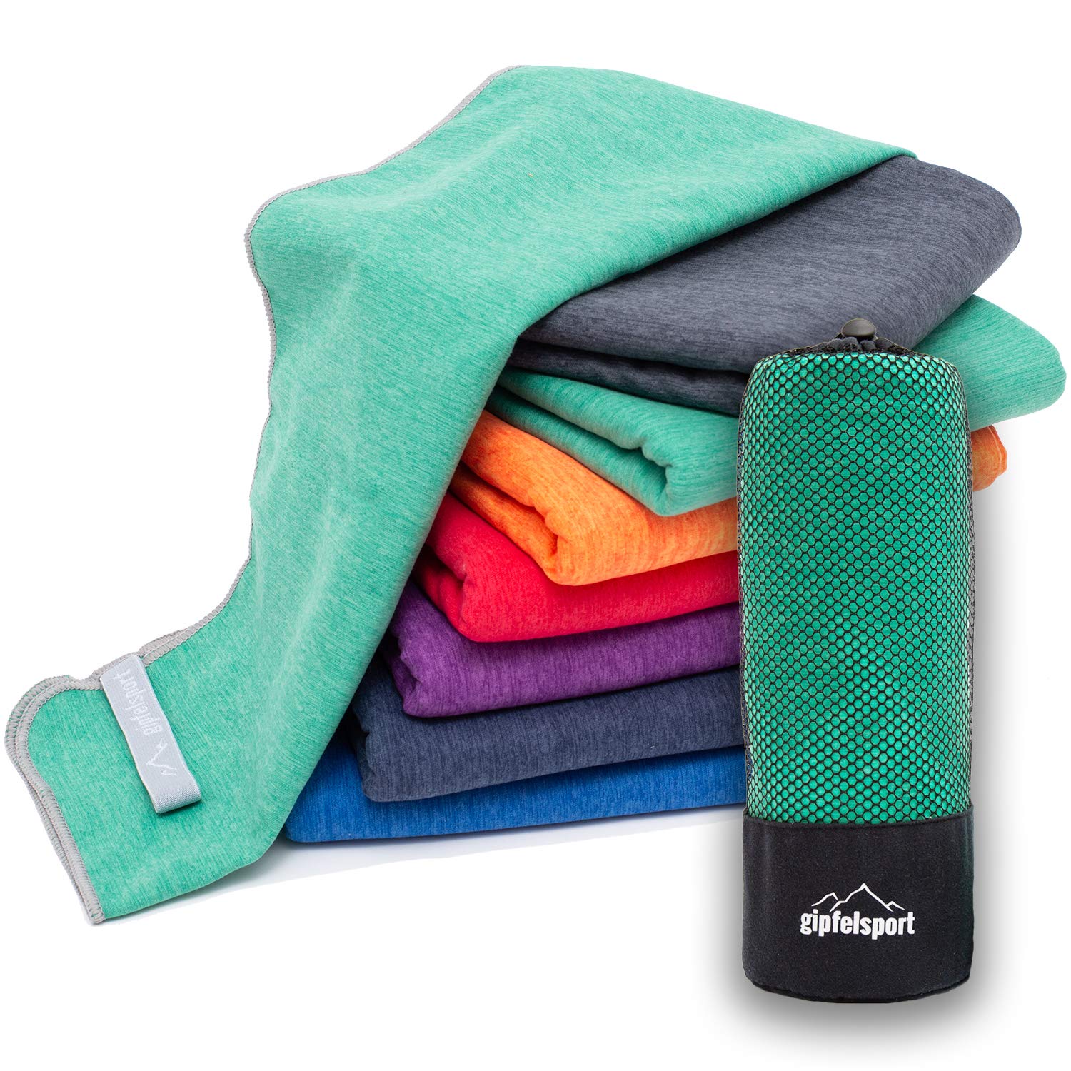 gipfelsport Microfibre Towel | Green | XL(180x80cm)