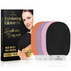L'Exfose Moroccan Kessa Exfoliating Glove 4pc - Korean Exfoliating Mitt for Body Ideal for Dead Skin Remover, Keratosis Pilaris & Self-Tanning to