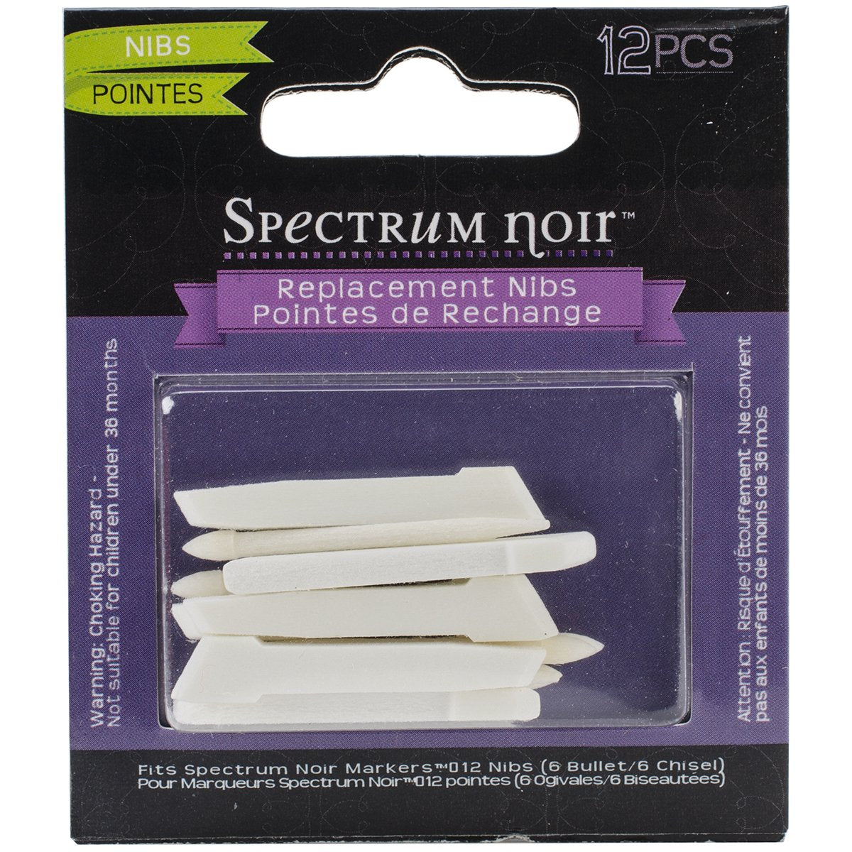 Crafters Companion Spectrum Noir Replacement Nibs, Multi-Colour, 8.25 x 6.98 x 1.27 cm