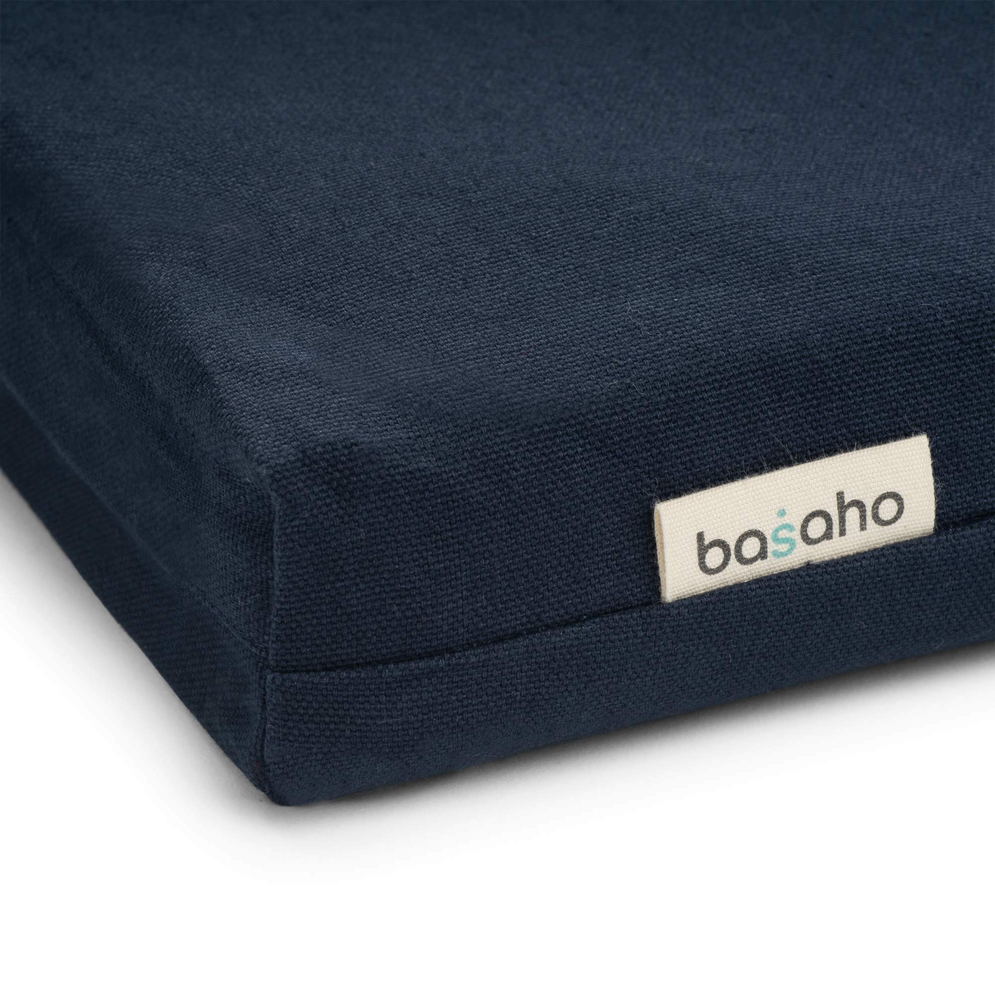 basaho Zabuton Meditation Mat | Organic Cotton | Recycled Fibre Filling (Natural)