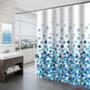 Tennove Shower Curtain 240 x 200cm Blue Petal Thick Polyester Fabric Mildew Resistant Shower Curtain Liner for Bathroom Decor Waterproof Long Bath