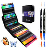 Artecho 120 Dual Tip Brush Pens?Colouring Pens brush pens for Adult?Colouring Books?Calligraphy?Drawing?Sketching, nylon tip for Artists?Beginners