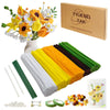YYUENG TAK 500 pcs Yellow Pipe Cleaners for Craft Flowers,(5 Colors) Pipe Cleaners for sunflower Bouquet, Chenille Stems Arts & Crafts with