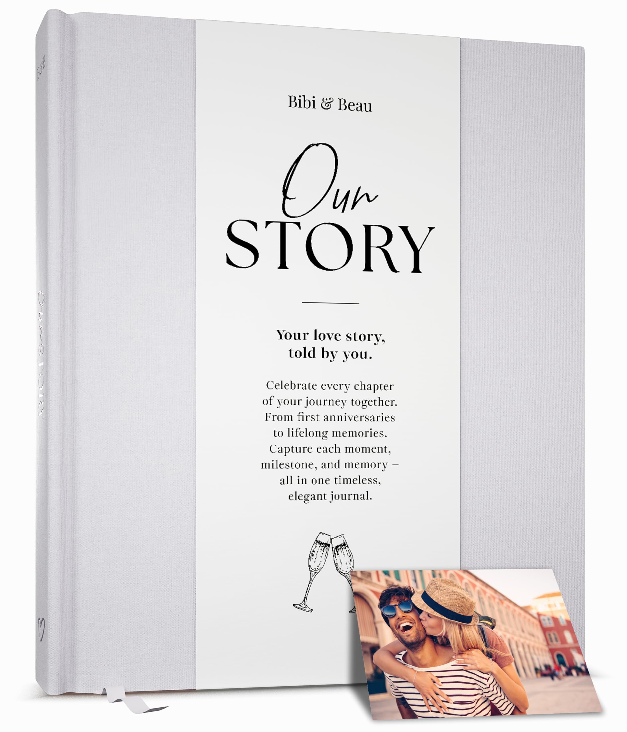 Anniversary Journal for Couples ? Scrapbook & Photo Album from 1st to 75th Year | Thoughtful Paper Gift for Husband or Wife | UK Keepsake Memory Book