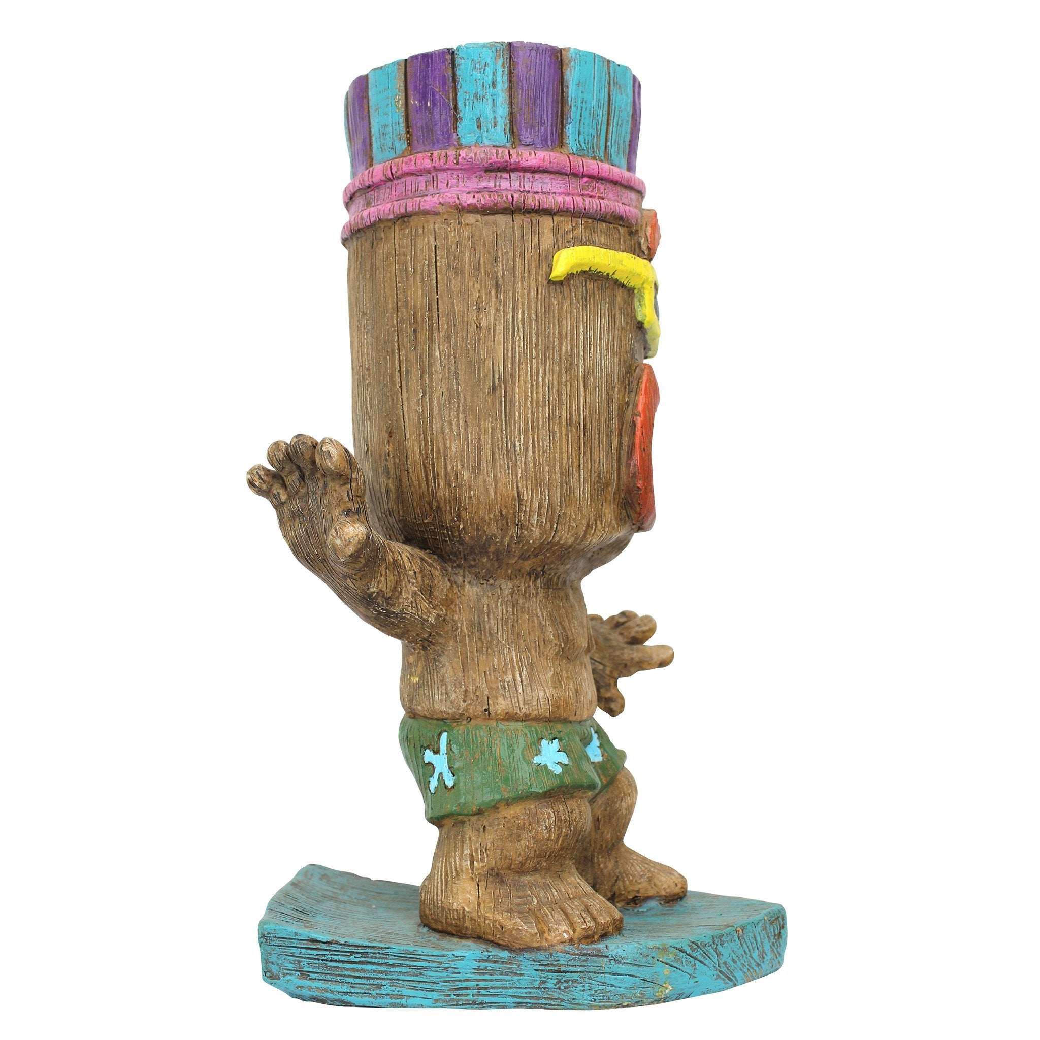 Design Toscano AL60180 "Kahuna Tiki Surfer Dude Statue,Multi-Colour,20.5x19x34.5 cm