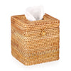 IGNPION Rattan Tissue Cover Holder Decoration Tissue Organizer Box Tissue Paper Holder Box Tissue Storage Case Dispenser Napkin Facial Organizer for