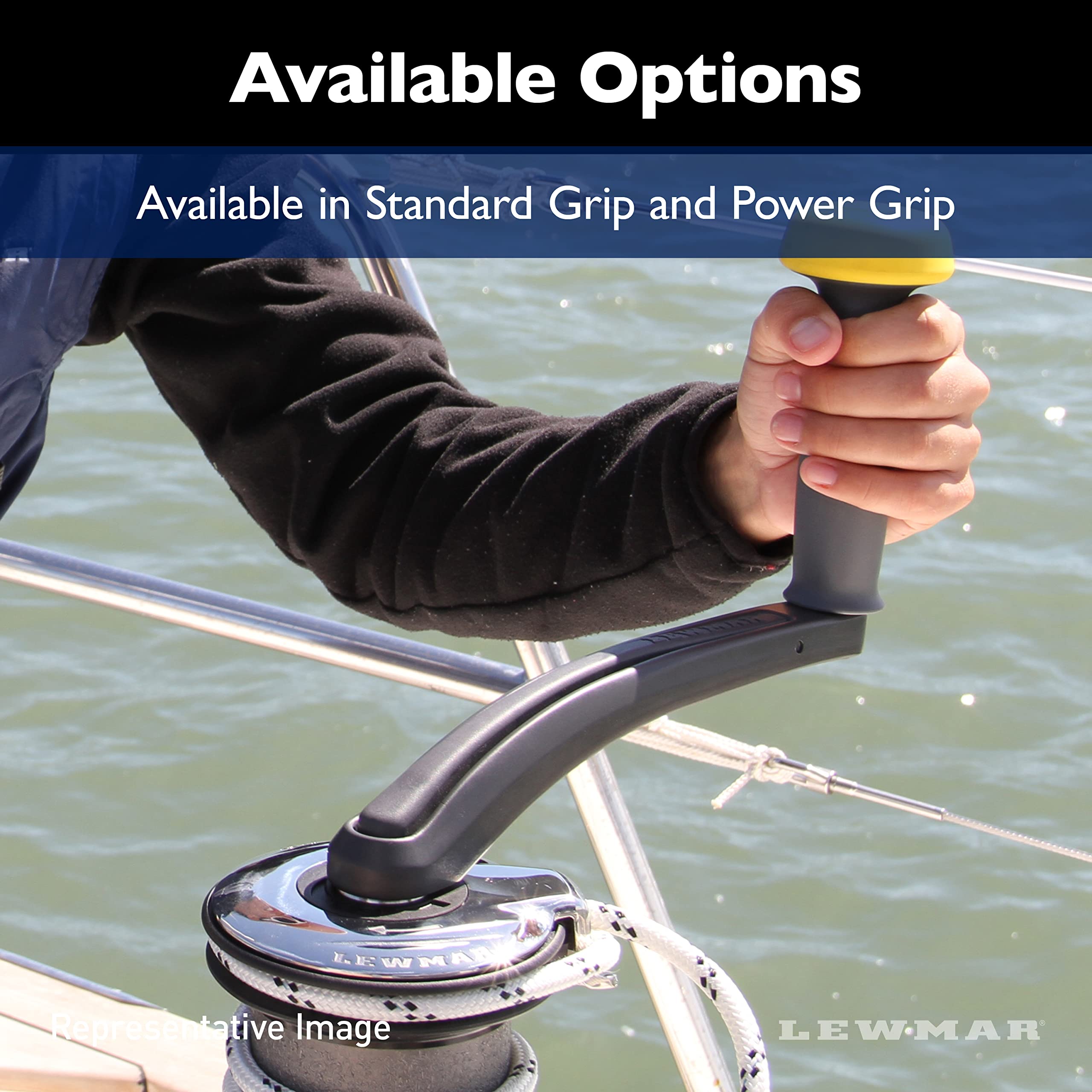 Lewmar? 10" One Touch Aluminum Winch Powergrip