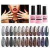 AIMEILI 12 Colors Christmas Glitter Gel Nail Polish Shiny Chunky Glitter Gel Polish Soak Off U V Nail Gel Sparkly Gel Nail Art Manicure Varnish Set